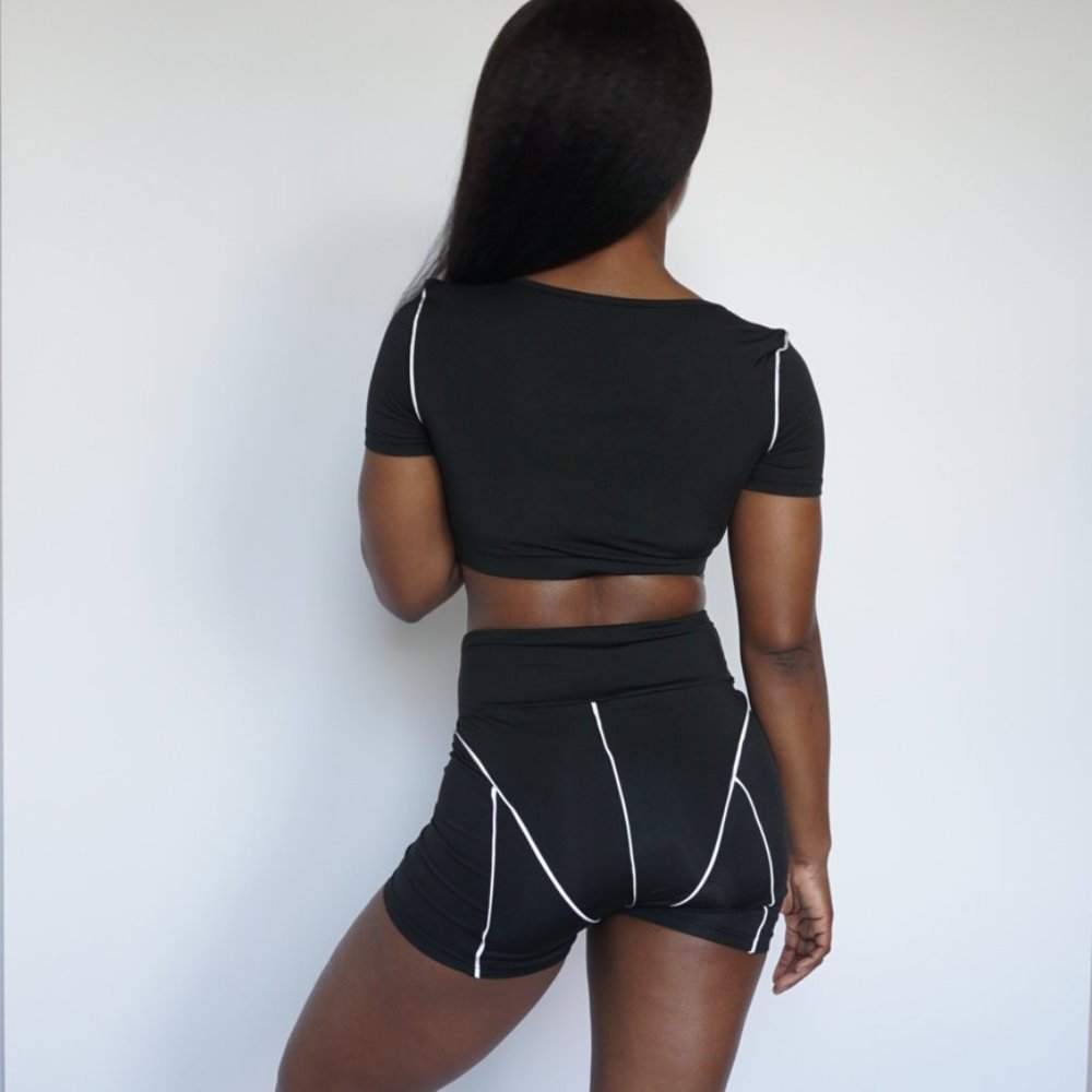 Cyber Reflections 2pc Short Set - Picture 3 of 4